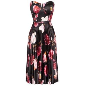 City Chic Strapless Midi Formal Dress NWT